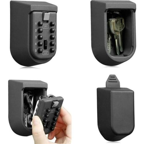 10PCS Useful Outdoor Key Storage Box 10 Digit Push-Button Password Anti-theft Key box Safe Box Code Key Holder Home decoration