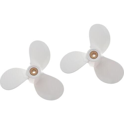 2pcs Professional Marine Boat Propeller 115mm 4/5/6 HP for Yamaha 7 1/2x7-BA