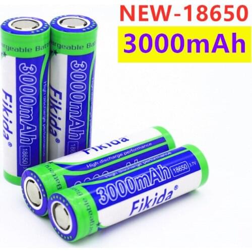 3.7V 18650 3000mAh Battery 30A High Discharge 18650 Rechargeable Batteries for Flashlight Tools Battery