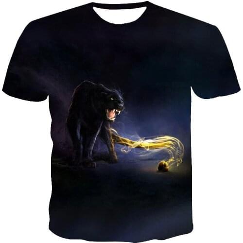 Black Panther Graphic T Shirts Tee Men Clothing Animal Camisetas Tops Ropa Hombre Streetwear Camisa Masculina Verano Roupas