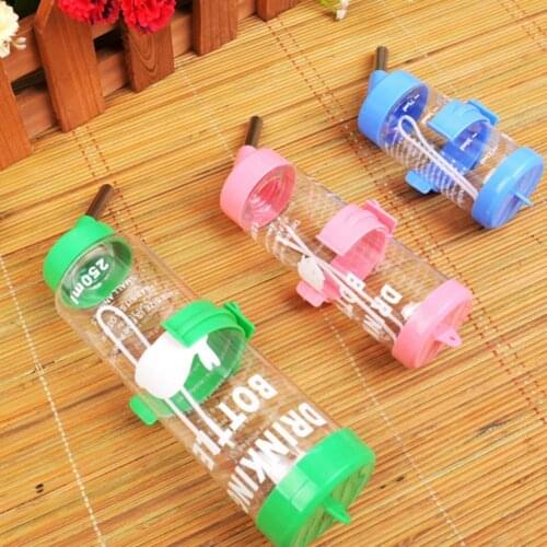 80ML/125ML Hamster Water Bottle Steel Ball Design Non-drip Plastic Small Animal Auto Dispenser Pet Supplies