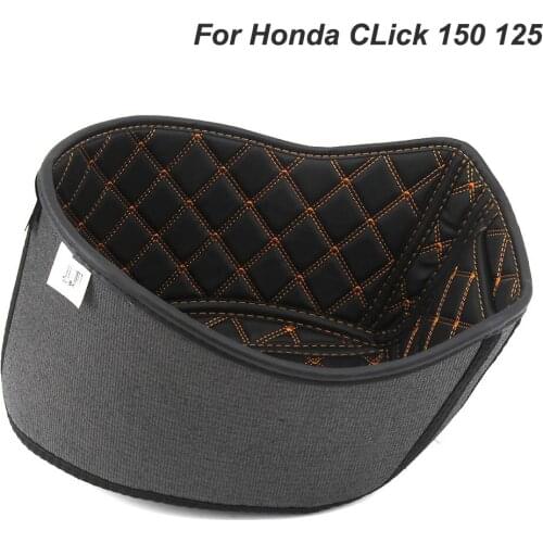 For Honda Click 150 125 click150 click125 PU Storage Seat Bucket Cover Liner Mat Blanket Pad Cushion Motorbike Scooter Accessory