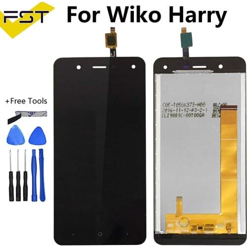 For Wiko Harry LCD Display and Touch Screen Digitizer Assembly Replacement +Tools + Adhesive For wiko harry sensor Lcd Panel