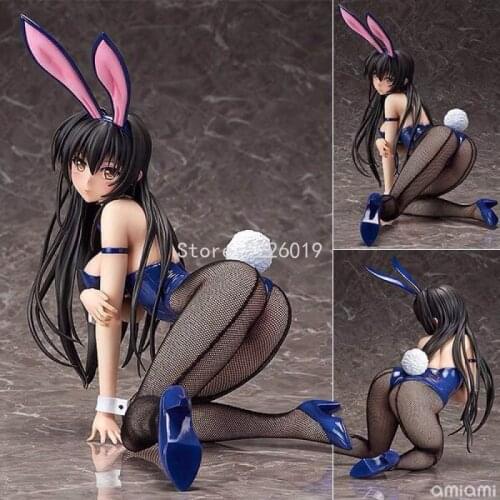 23cm Anime Figure To Love-Ru Darkness Kotegawa Yui Bunny Girl Action Figure FREEing B-STYLE Yui Kotegawa Figurine Model Toys