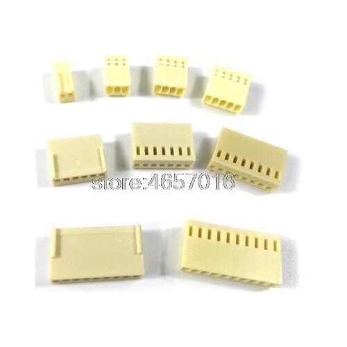 50Pcs KF2510 2/3/4/5/6/7/8/9/10 Pin 2.54mm Pitch Plastic Head Wire Cable Housing Female Pin Connectors Adaptor