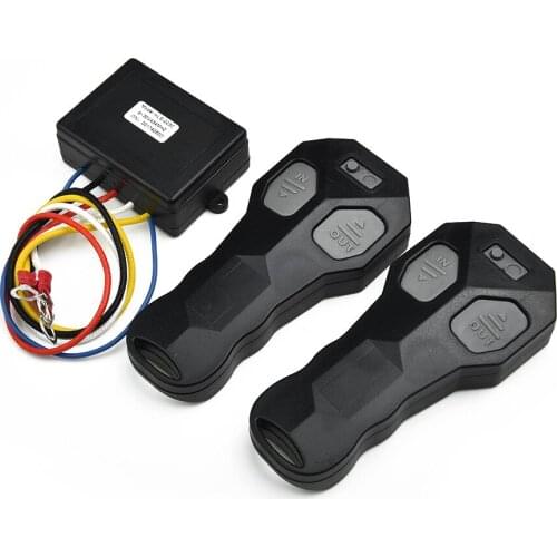 Winch Remote control With Receiver ATV Black Car Kit Parts Replacement