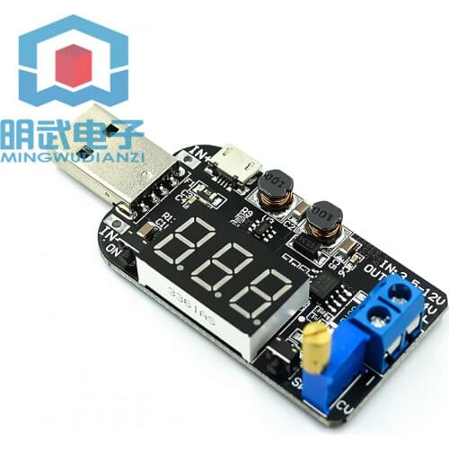 DC-DC Buck Boost Coverter Module 3W 3.5-12V to 1.2-24V Adjustable USB Step Up Down Power Supply Module 5V 12V Voltage Regulator