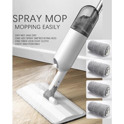 Spray Mop Hands Free Washing Mops Flat Cleaning Tools Wash For Floor Mops Squeez Cleaner