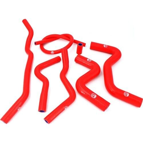 Silicone Radiator Hose Fit For Peugeot 206 1.6L MANUL 16V 1998-2007(8PCS) red/blue/black