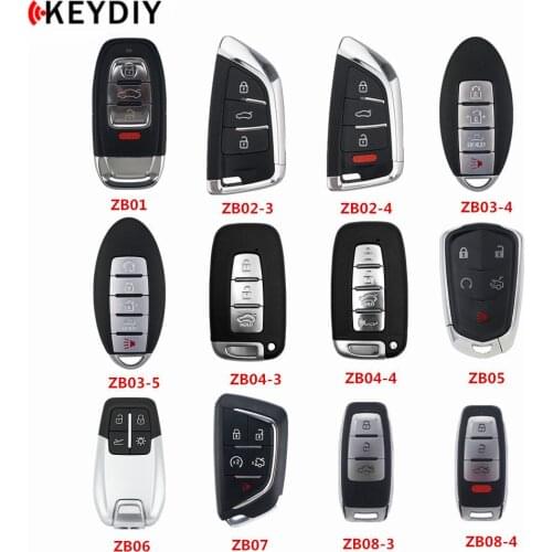 KEYDIY KD Smart Key ZB01-4 ZB02-3/4 ZB03 ZB04 ZB05 ZB06 ZB07 ZB08 Series Remote Car Key for KD-X2 Key Programmer