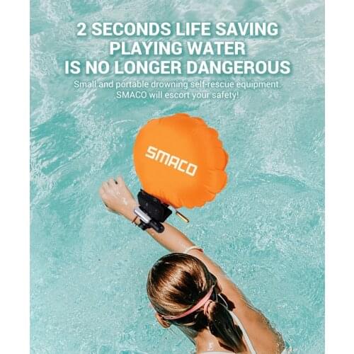 Anti Drowning Bracelet LifeSaving Rescue Device CO2 Cylinder Float Air Bag Wristband Satety Swim With Whistle Compass Kid Adult