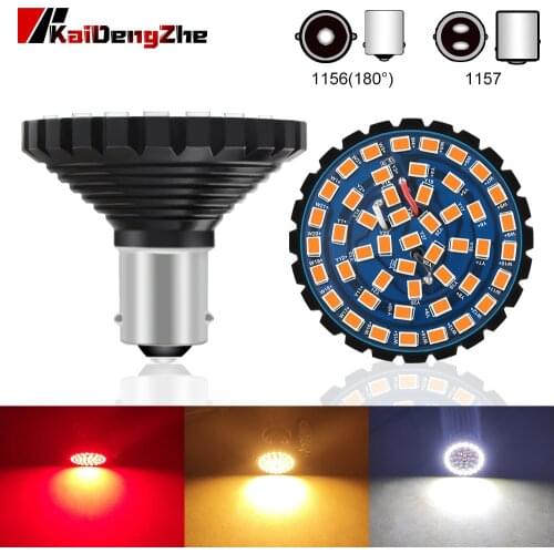 1pcs 48LED Motorcycle Light Bulb Turn Signal Stop Light 1156 1157 Tail Light Motorcycle Light Accessories 2835 Chips 12V 24V