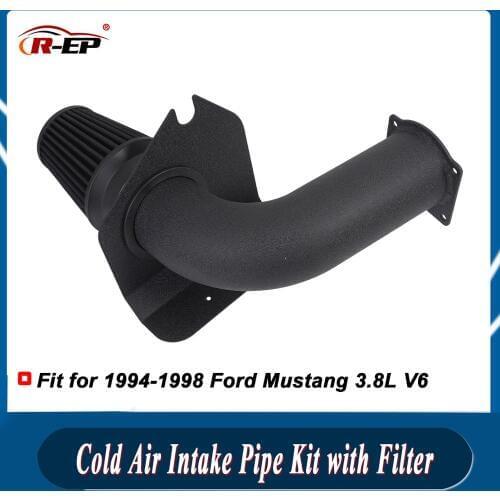 Turbo Air Intake Pipe Kit with Filter Fit for1994-1998 Ford Mustang 3.8L V6 Supercharger induction Car Modification