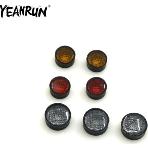 YEAHRUN 7PCS/Set RC Taillight Light Cover for 1:10 RC Crawler D90 Body Shell Upgrade Accessories