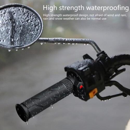 2Pcs Motorcycle Electric Heated Handlebar Grips 5-Gear DC12V Heated Hand Grips for Scooter