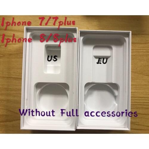 50pcs High Quality US/EU Version Phone Packaging Packing Box Case i Phone 7/7plus i8/8plus Without Full Accessories Package Box