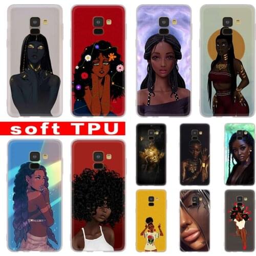 African Beauty Case For Samsung Galaxy A12/A20/A51/A70/A20s/A21s/A32/A50/A50s/A42/A52/A72 5G A8 A7 A6 2018 Cover