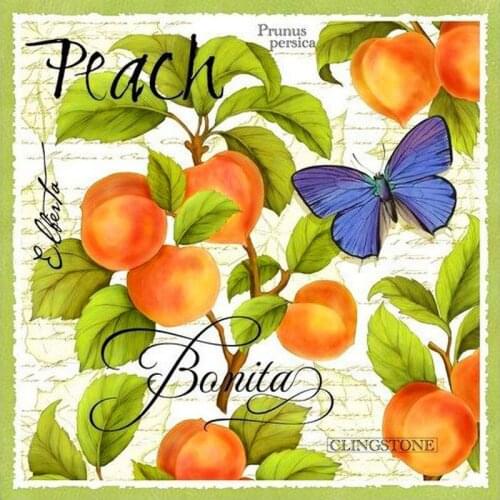 Butterfly and peach,5d diamond painting,cross-stitch,full square diamond embroidery Rhinestone round drill mosaic christmas gift