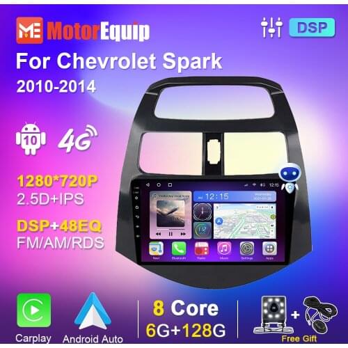 2din Car Radio Multimedia Player For Chevrolet Spark 2010 2011 2012 2013 2014 GPS Navigation Autoradio no dvd 6G 128G 8 Cores
