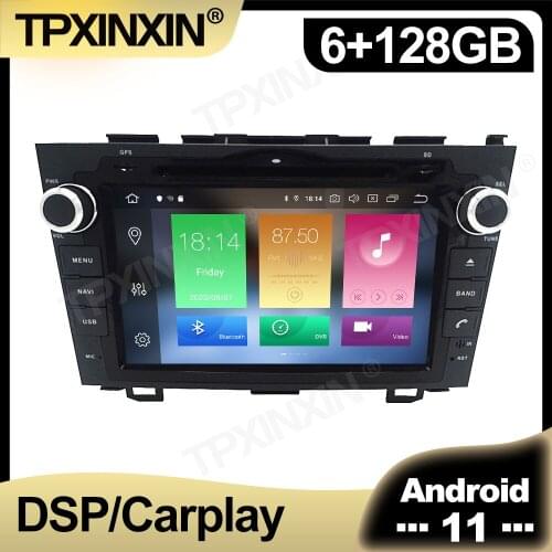 128GB Android 11 Car Radio For Honda CRV CR-V 2006-2011 Multimedia Auto Video DVD Player Navigation Stereo GPS 2 din Accessories