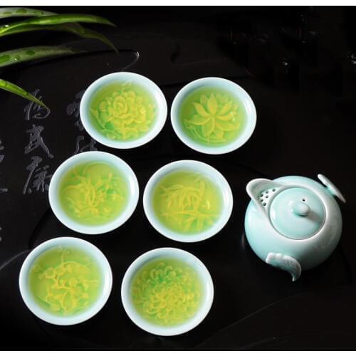Celadon porcelain teaset Kung Fu Tea Set Ceramic teapot pot and cup for gift special offer