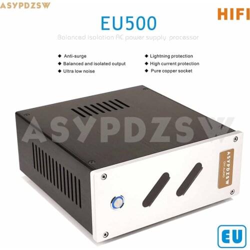 EU 500VA Toroidal balanced isolation transformer 500W AC isolation power supply processor With 4 outlet socket