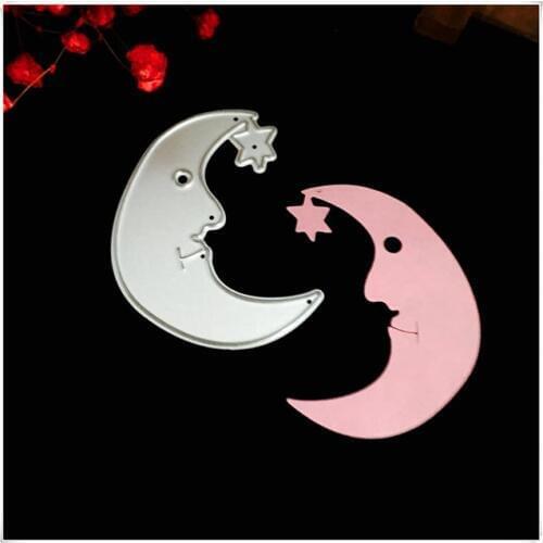 FGHGF Moon Metal Cutting Dies for scrapbooking Stencils for Craft Paper DIY Scrapbook new dies Cut Template