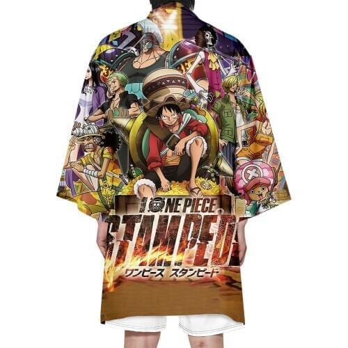 2020 One Piece 3D Print Kimono Haori Yukata Japanese Anime Cosplay Women/Men Fashion Summer Casual Lengthen Streetwear Clothes