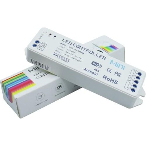 Mini WiFi -101 -RGBW Led Controller 12-24VDC For RGB / RGBW Led Strip Light RoHs