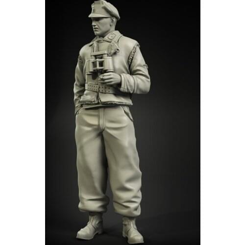 1/35 Resin Model Figure GK Soldier Untersturmfuhrer Kharkov WWII Military Theme Unassembled and Unpainted kit