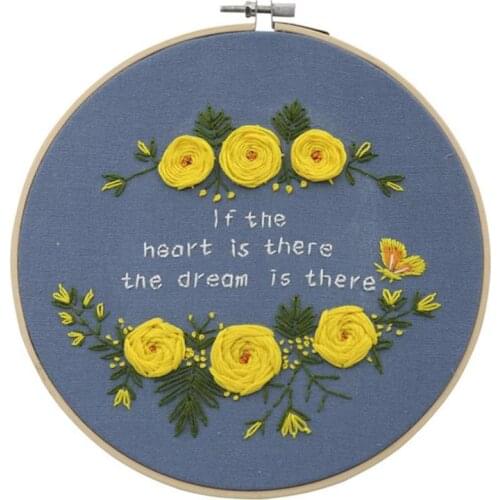 Embroidery Starters Kit Cross Stitch Kits DIY Embroidery Making Kit for Beginners the fun of making a wallet