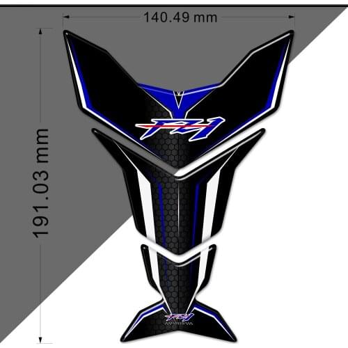 Motorcycle Tank Pad Protector Stickers For Yamaha FZ1 FZ 1 FZ1N FZ1S Emblem Badge Logo Knee Decal Kit 2014 2015 2016 2017 2018