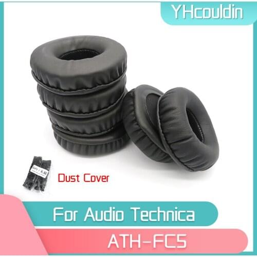 YHcouldin Earpads For Audio Technica ATH-FC5 ATH FC5 Headphone Accessaries Replacement Wrinkled Leather