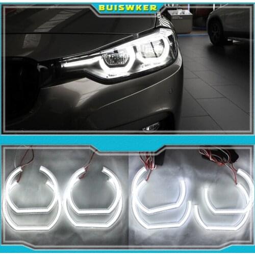 Excellent Ultra bright DTM Style led Angel Eyes halo rings For BMW E46 M3 Coupe Convertible 1999-2006 xenon headlight