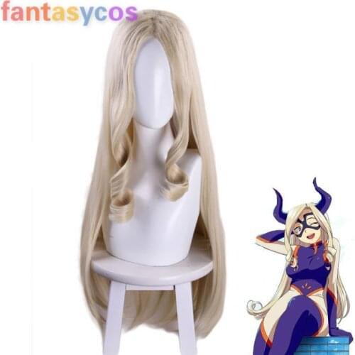 Anime My Hero Academia Mt.LADY Mt. Lady Cosplay Wig Mt Lady Heat Resistant Long Wigs + Free Wig Cap