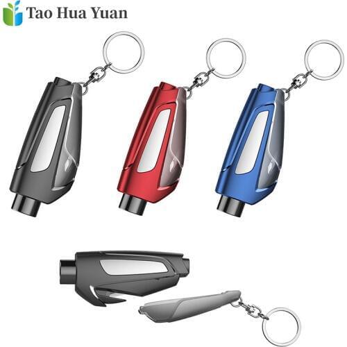 Portable Seat Safety Hammer AutoGlass Car Window Breaker LifeSaving Escape Rescue Tool Seat Belt Cutter Keychain Marteau Hamer A