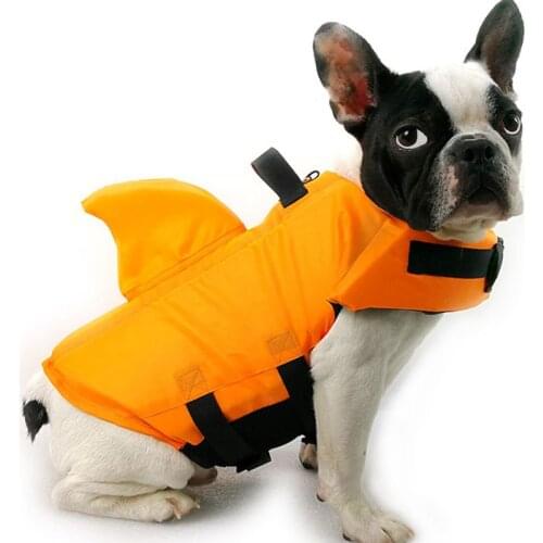 Professional Summer Dog Life Vest Shark Pet Life Vest Jacket Dog Clothes Dog Safety Swimwear Pets Safety Swimming Suit Clothes