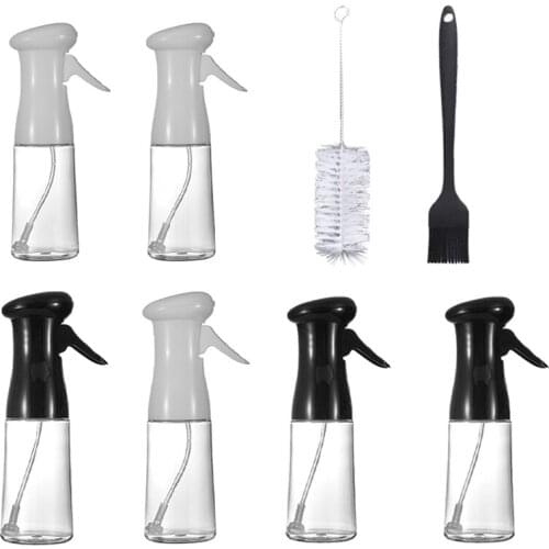 H7JB Oil Sprayer for Cooking 200ml Big Mouths Oil Spray Bottles Oil Spritzer for Kitchen Air Fryer Kitchen Camping BBQ