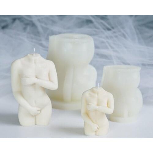 3D Body Candle Silicone Mold DIY Female Design Art Fragrance Fondant Chocolate Candy Handmade Soap Jelly Gypsum Mold Supplies