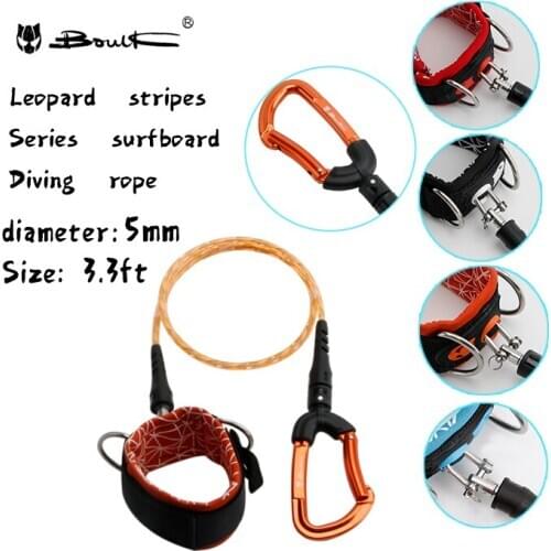 Free diving anti-drop rope underwater sports safety rope diving anti-drop artifact diving rope orange