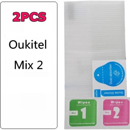 2PCS Tempered Glass For Oukitel Mix 2 5.99 inch Screen Protector 2.5D 9H Premium Toughened Protective Film For Oukitel Mix 2 ]