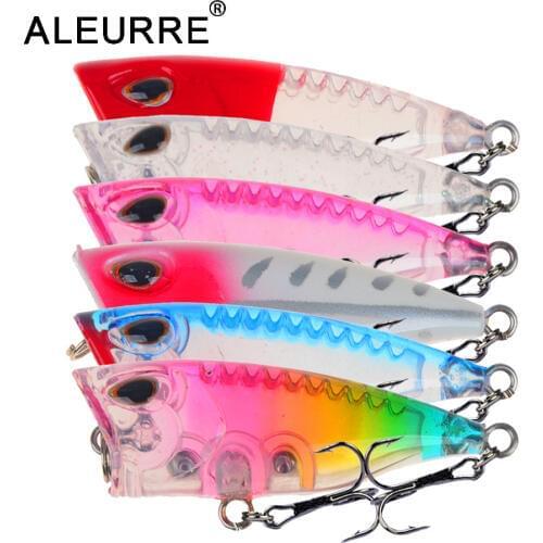 1PCS Mini Popper Hard Fishing Lure 40mm 3g Topwater Wobbler Small Crankbait Artificial Bait Fishing Tackle For Bass Pike