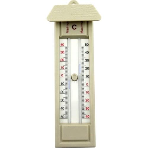 1pcs Thermometer Hygrometer Highest Temperature Storage Maximum Minimum -40-50 Plastic + Acrylic Tool Portable Wall Hanging