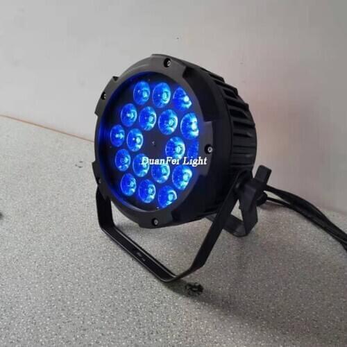 12lot 18pcs 18w 6in1 led par waterproof outdoor led flat par ip65 par spot wash lyre led rgbwa uv