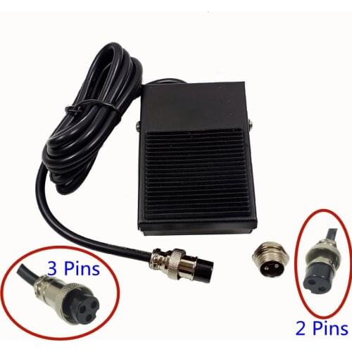 2 Pins 3 Pins Foot Pedal Power Controller Switch Hands-free For TIG ATGW Plasma Cutting Cutter Welder Spot Weldding Machine