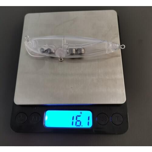 9cm/16g 10pcs Sinking Blank Nude Baits Crankbait Minnow Pencil Popper Bait Unpainted Lure Bodies Fishing Bait Fishing Gear