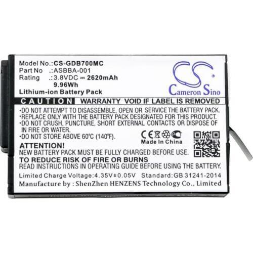 Cameron Sino 2620mAh battery for GOPRO Fusion ASBBA-001 Camera Battery