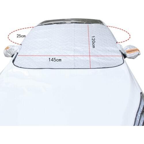 Car Snow Cover Car Snow Dust Antifreeze Sunshade Front Windshield Protector Reflective Bar Automobiles Exterior Auto Accessories