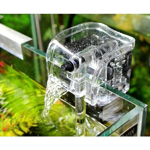 Biological Aquarium Fish Tank Water Fall Hang On Slim Filter .Outer hanging filter for fish tank