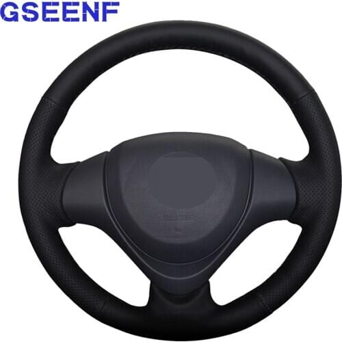Car Steering Wheel Cover For Suzuki Swift 2011-2017 Vitara 2015-2019 Celerio 2015-2019 SX4 Black DIY Artificial Leather